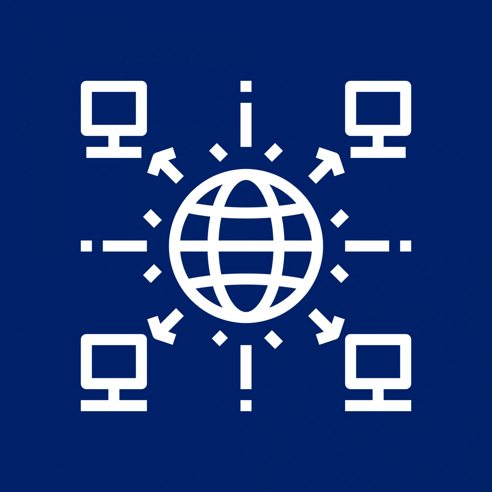 Icon of decentralized network